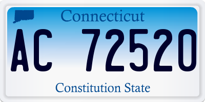 CT license plate AC72520