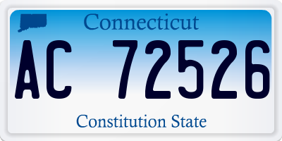 CT license plate AC72526