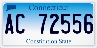 CT license plate AC72556