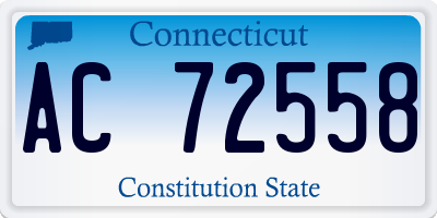 CT license plate AC72558