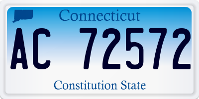 CT license plate AC72572