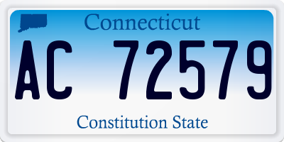 CT license plate AC72579