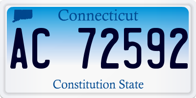 CT license plate AC72592
