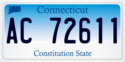 CT license plate AC72611
