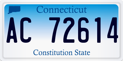 CT license plate AC72614