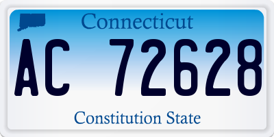 CT license plate AC72628