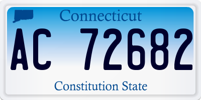 CT license plate AC72682