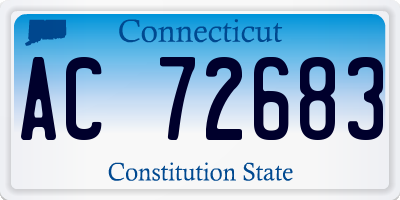 CT license plate AC72683