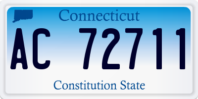 CT license plate AC72711