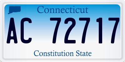 CT license plate AC72717