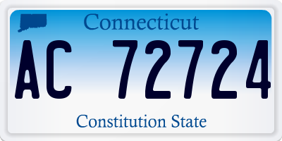 CT license plate AC72724