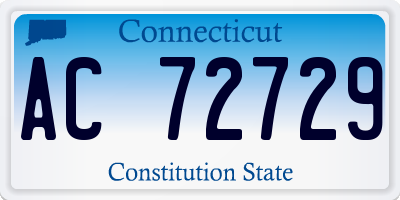 CT license plate AC72729