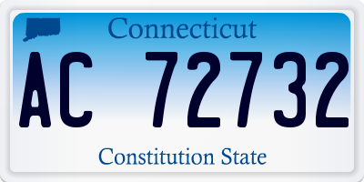 CT license plate AC72732