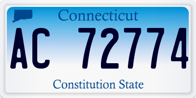 CT license plate AC72774