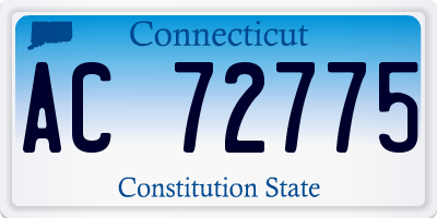 CT license plate AC72775