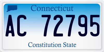 CT license plate AC72795