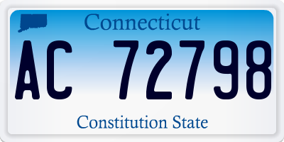CT license plate AC72798