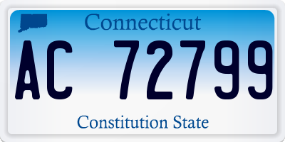 CT license plate AC72799