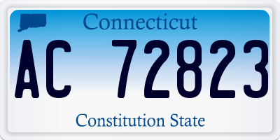 CT license plate AC72823