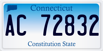 CT license plate AC72832