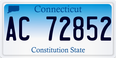 CT license plate AC72852