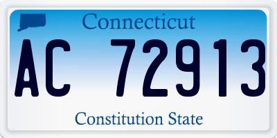 CT license plate AC72913