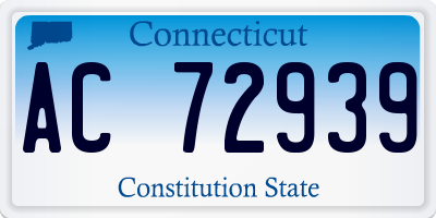 CT license plate AC72939