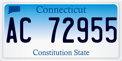 CT license plate AC72955