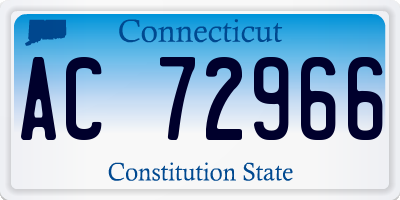 CT license plate AC72966