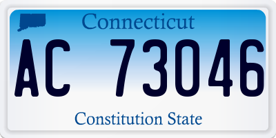 CT license plate AC73046