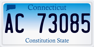 CT license plate AC73085