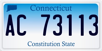 CT license plate AC73113