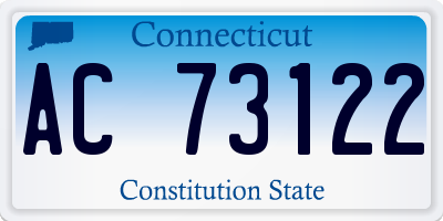 CT license plate AC73122