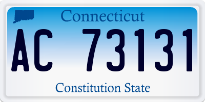 CT license plate AC73131