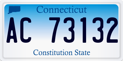 CT license plate AC73132