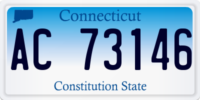 CT license plate AC73146