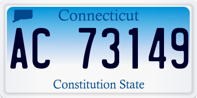 CT license plate AC73149