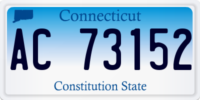 CT license plate AC73152
