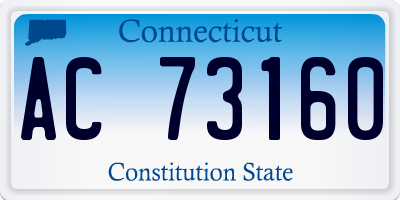 CT license plate AC73160