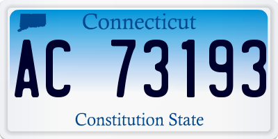CT license plate AC73193