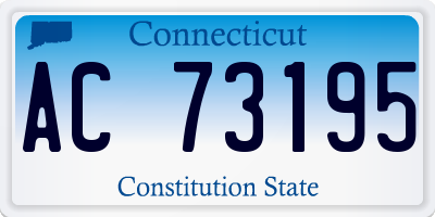 CT license plate AC73195