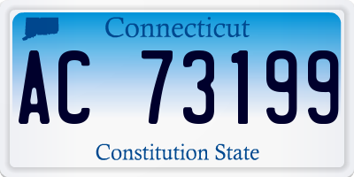 CT license plate AC73199