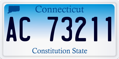 CT license plate AC73211