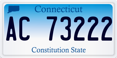 CT license plate AC73222