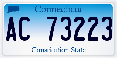 CT license plate AC73223