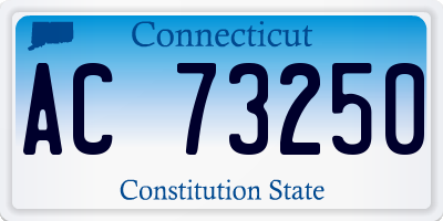 CT license plate AC73250
