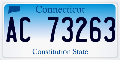 CT license plate AC73263