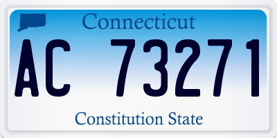 CT license plate AC73271