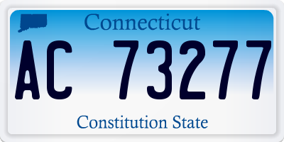 CT license plate AC73277