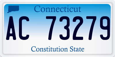 CT license plate AC73279